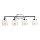 Beverly Iron/Seeded Glass Classic Cottage LED Vanity Light - JONATHAN Y