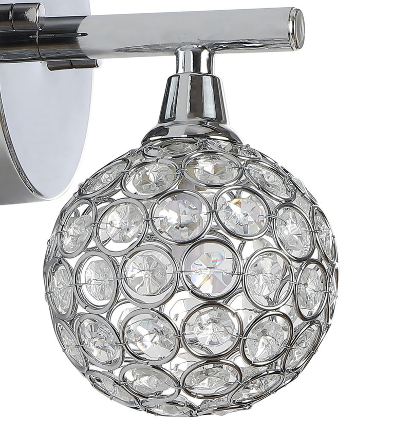 Maeve Iron/Glass Contemporary Glam LED Vanity Light - JONATHAN Y