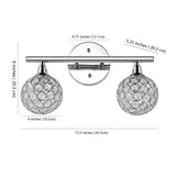Maeve Iron/Glass Contemporary Glam LED Vanity Light - JONATHAN Y