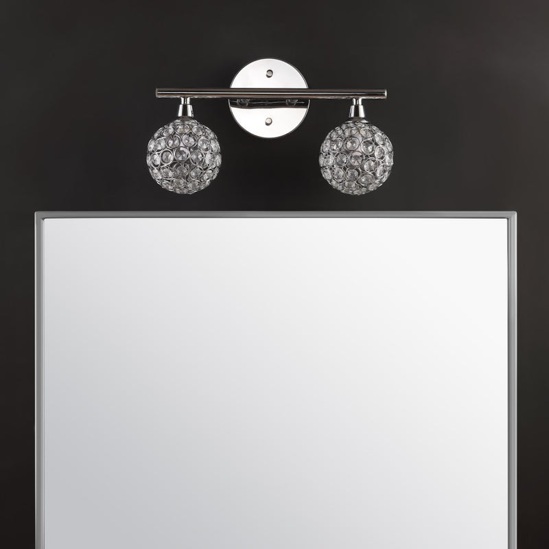 Maeve Iron/Glass Contemporary Glam LED Vanity Light - JONATHAN Y