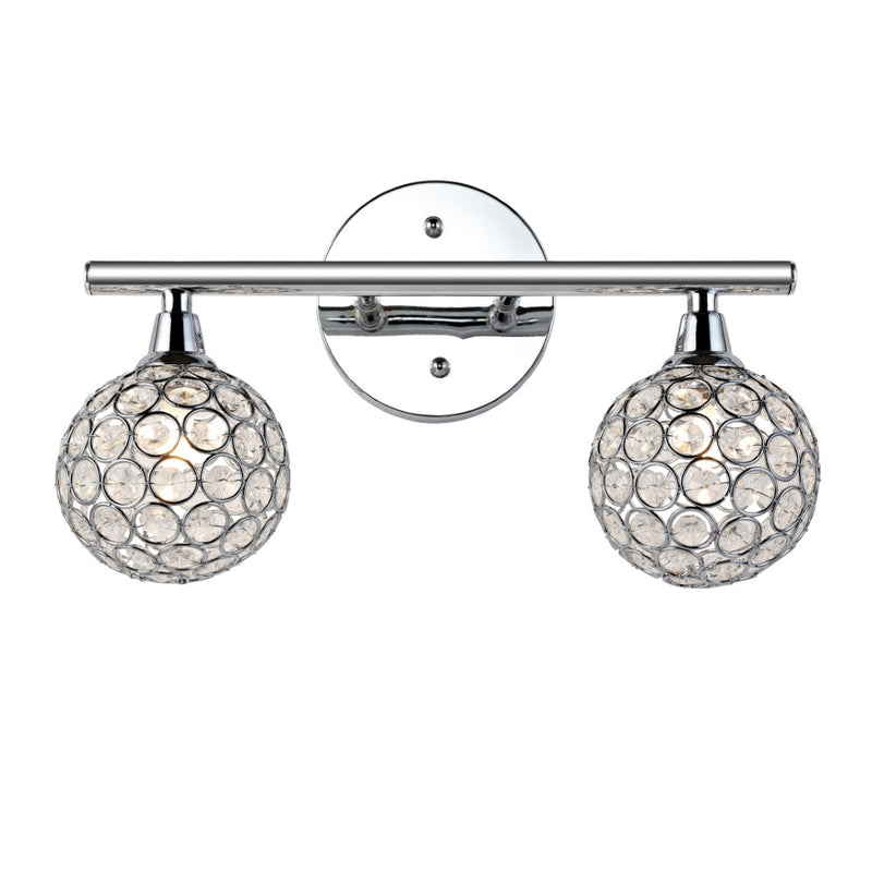 Maeve Iron/Glass Contemporary Glam LED Vanity Light - JONATHAN Y