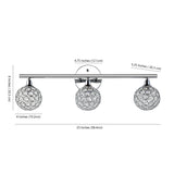 Maeve Iron/Glass Contemporary Glam LED Vanity Light - JONATHAN Y