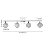 Maeve Iron/Glass Contemporary Glam LED Vanity Light
