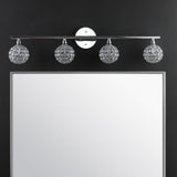 Maeve Iron/Glass Contemporary Glam LED Vanity Light