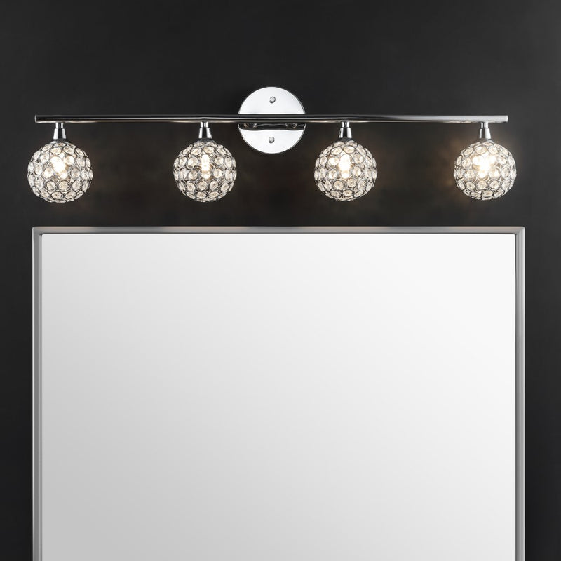 Maeve Iron/Glass Contemporary Glam LED Vanity Light - JONATHAN Y