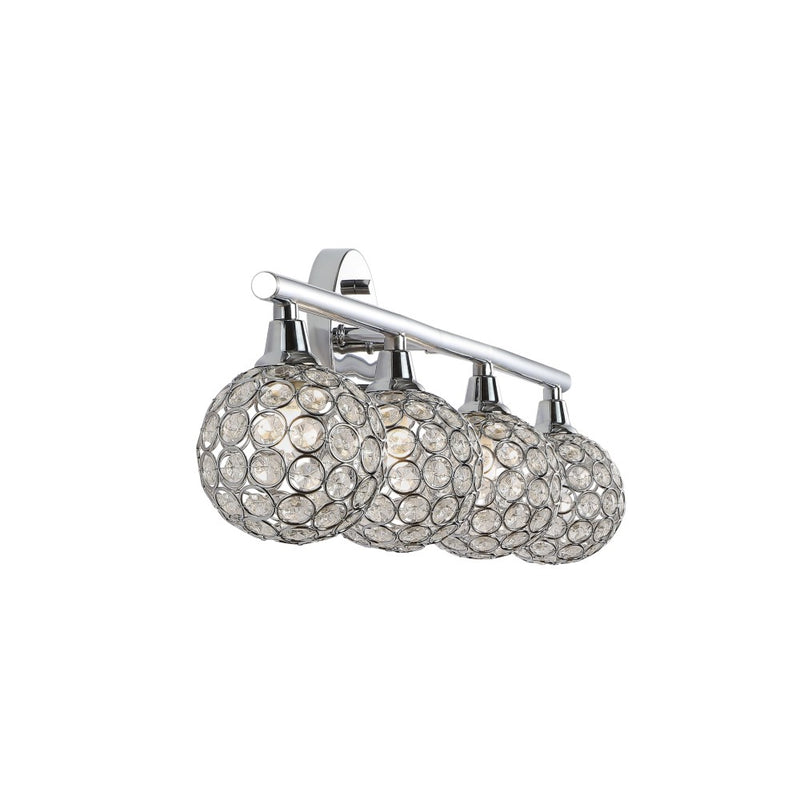 Maeve Iron/Glass Contemporary Glam LED Vanity Light