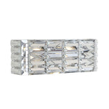 Evelyn Crystal Rectangle Iron/Crystal Glam Modern LED Vanity Light - JONATHAN Y