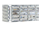 Evelyn Crystal Rectangle Iron/Crystal Glam Modern LED Vanity Light - JONATHAN Y