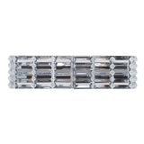 Evelyn Crystal Rectangle Iron/Crystal Glam Modern LED Vanity Light - JONATHAN Y