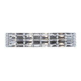 Evelyn Crystal Rectangle Iron/Crystal Glam Modern LED Vanity Light - JONATHAN Y