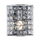 Clara Deco Metal/Crystal Classic Glam LED Vanity Light - JONATHAN Y