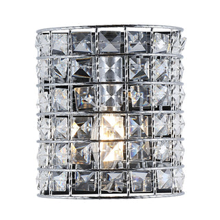 Clara Deco Metal/Crystal Classic Glam LED Vanity Light - JONATHAN Y