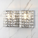 Clara Deco Metal/Crystal Classic Glam LED Vanity Light - JONATHAN Y