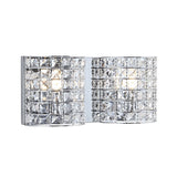 Clara Deco Metal/Crystal Classic Glam LED Vanity Light - JONATHAN Y