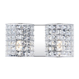 Clara Deco Metal/Crystal Classic Glam LED Vanity Light - JONATHAN Y