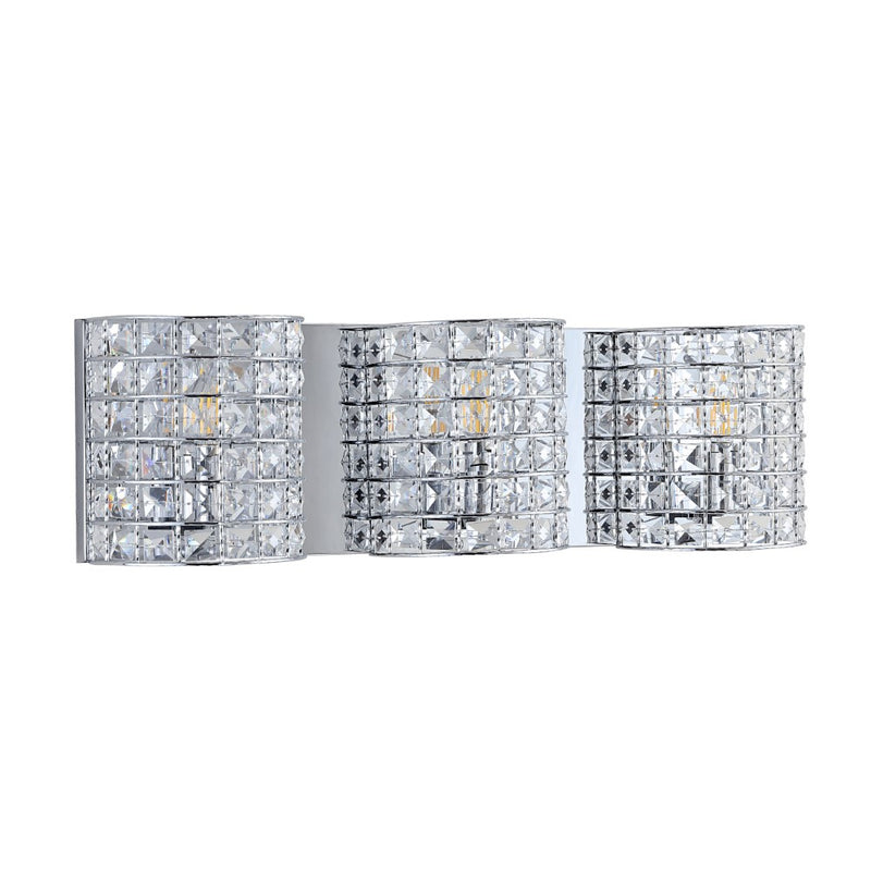 Clara Deco Metal/Crystal Classic Glam LED Vanity Light - JONATHAN Y