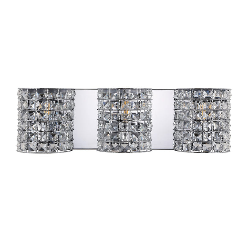 Clara Deco Metal/Crystal Classic Glam LED Vanity Light - JONATHAN Y