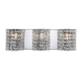 Clara Deco Metal/Crystal Classic Glam LED Vanity Light - JONATHAN Y
