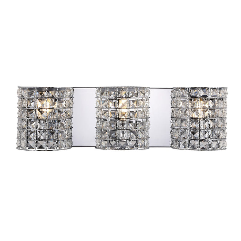 Clara Deco Metal/Crystal Classic Glam LED Vanity Light - JONATHAN Y