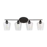 Jayne Iron/Glass Cottage Rustic LED Vanity Light