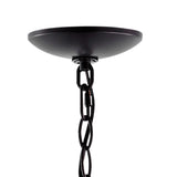 Kinsley 12" Industrial Farmhouse Iron/Glass LED Pendant - JONATHAN Y