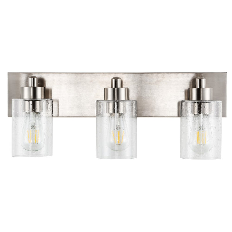 Irving Seeded Glass/Iron Modern Contemporary LED Vanity Light