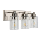 Irving Seeded Glass/Iron Modern Contemporary LED Vanity Light