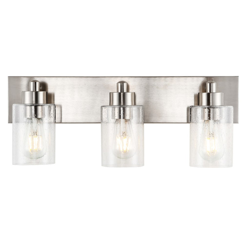 Irving Seeded Glass/Iron Modern Contemporary LED Vanity Light
