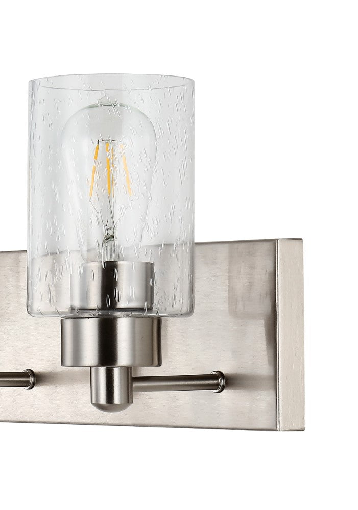 Irving Seeded Glass/Iron Modern Contemporary LED Vanity Light