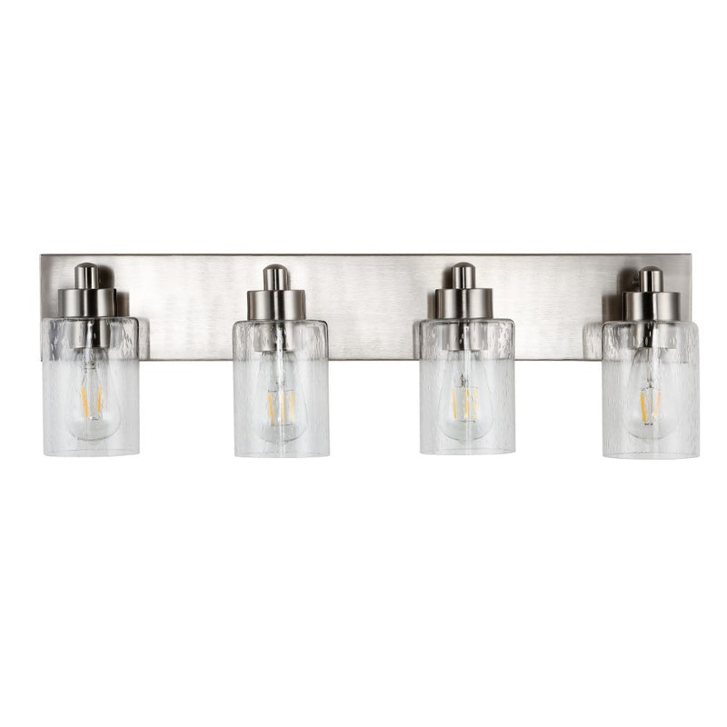 Irving Seeded Glass/Iron Modern Contemporary LED Vanity Light