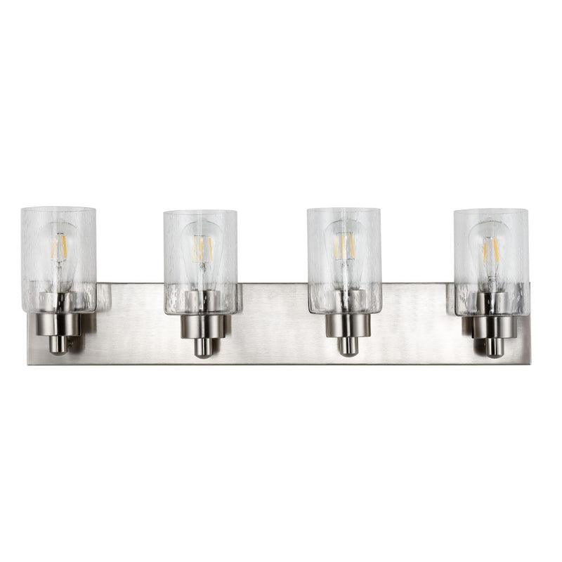 Irving Seeded Glass/Iron Modern Contemporary LED Vanity Light