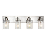 Irving Seeded Glass/Iron Modern Contemporary LED Vanity Light