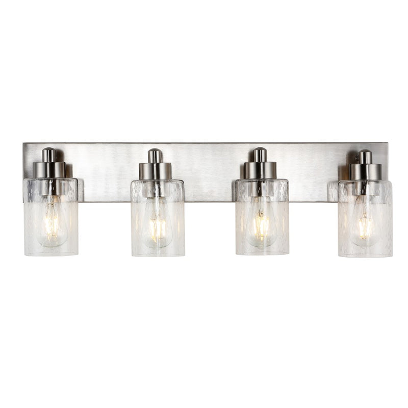 Irving Seeded Glass/Iron Modern Contemporary LED Vanity Light