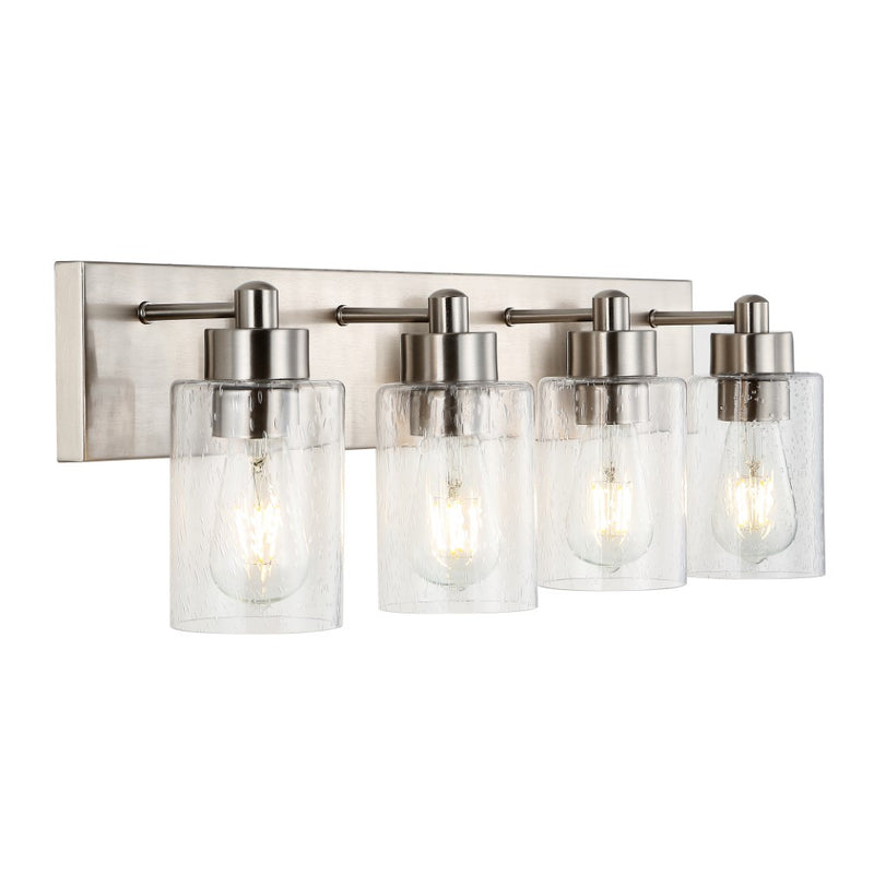 Irving Seeded Glass/Iron Modern Contemporary LED Vanity Light