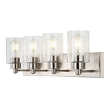 Irving Seeded Glass/Iron Modern Contemporary LED Vanity Light