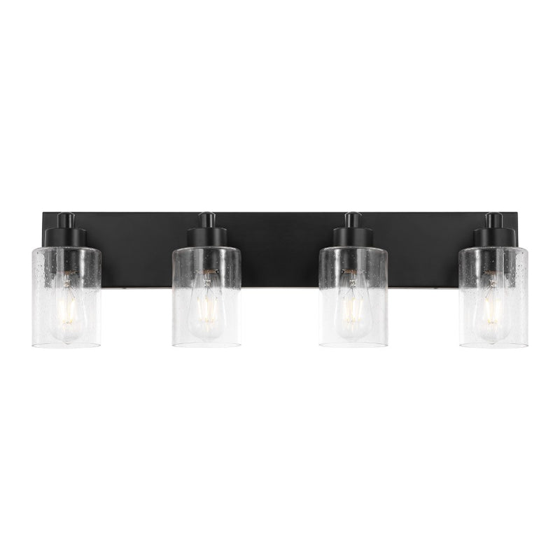 Irving Seeded Glass/Iron Modern Contemporary LED Vanity Light
