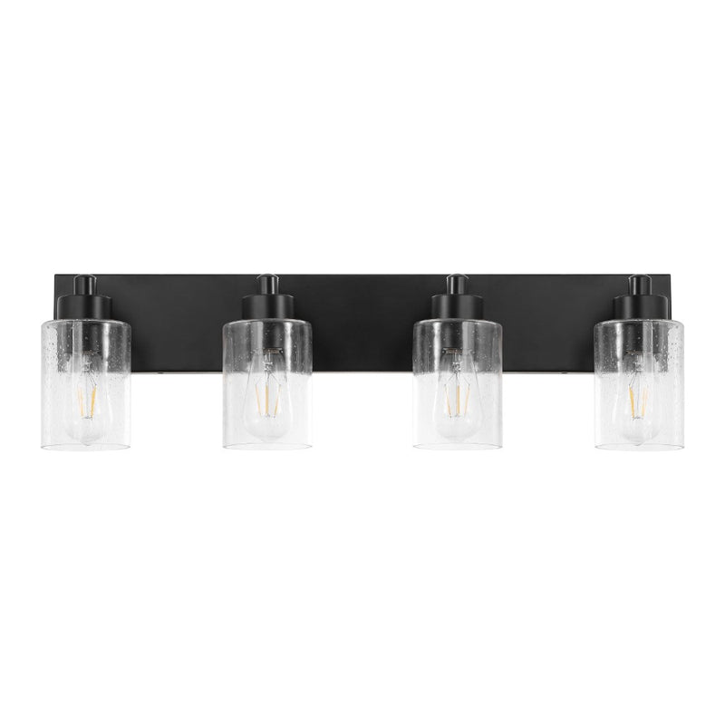 Irving Seeded Glass/Iron Modern Contemporary LED Vanity Light