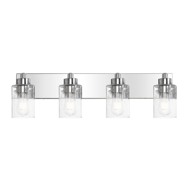 Irving Seeded Glass/Iron Modern Contemporary LED Vanity Light