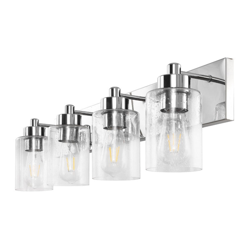 Irving Seeded Glass/Iron Modern Contemporary LED Vanity Light