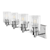 Irving Seeded Glass/Iron Modern Contemporary LED Vanity Light
