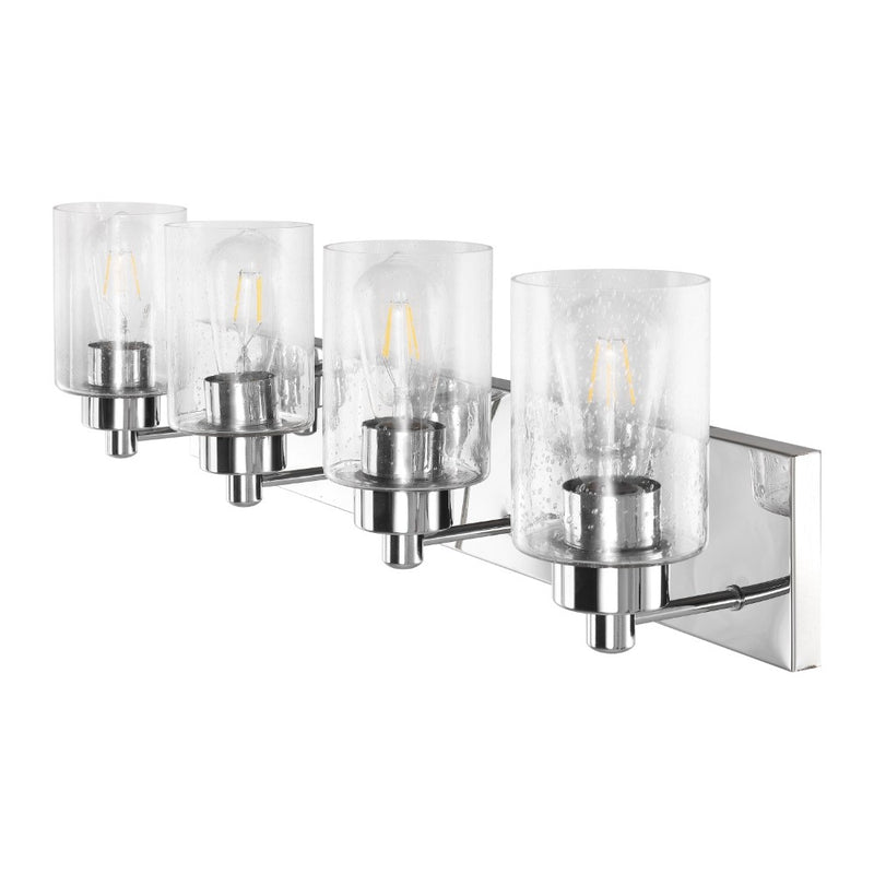 Irving Seeded Glass/Iron Modern Contemporary LED Vanity Light