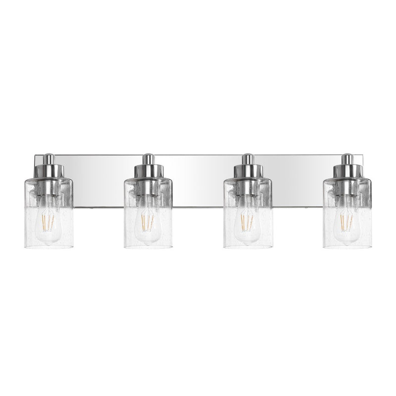 Irving Seeded Glass/Iron Modern Contemporary LED Vanity Light