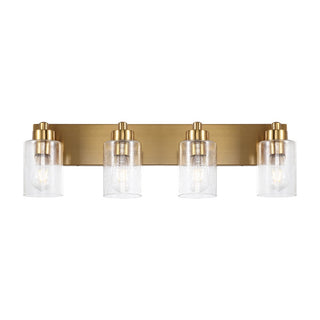 Irving Seeded Glass/Iron Modern Contemporary LED Vanity Light