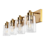Irving Seeded Glass/Iron Modern Contemporary LED Vanity Light