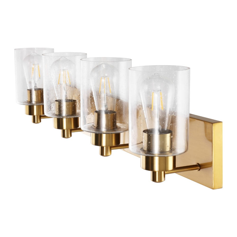 Irving Seeded Glass/Iron Modern Contemporary LED Vanity Light