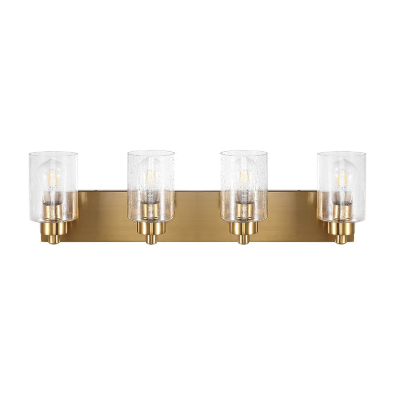 Irving Seeded Glass/Iron Modern Contemporary LED Vanity Light