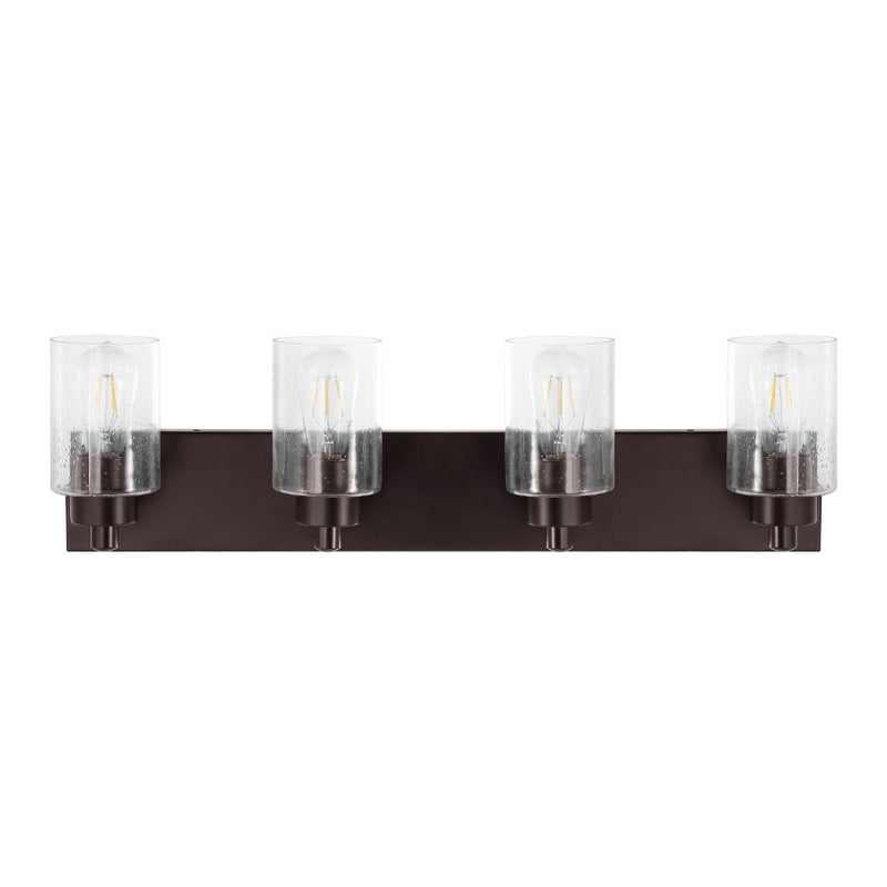 Irving Seeded Glass/Iron Modern Contemporary LED Vanity Light