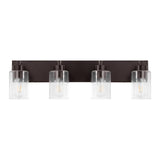 Irving Seeded Glass/Iron Modern Contemporary LED Vanity Light