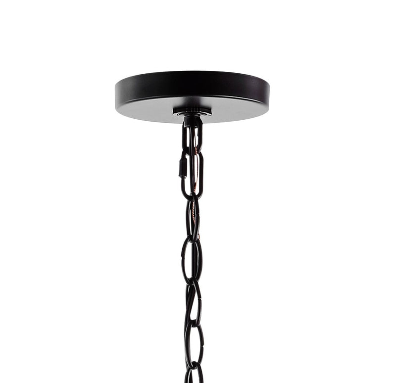 Wicklow 34.75" Bohemian Farmhouse Iron LED Chandelier