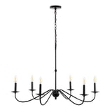 Wicklow 34.75" Bohemian Farmhouse Iron LED Chandelier